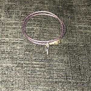 Pandora wrap bracelet, scissors charm